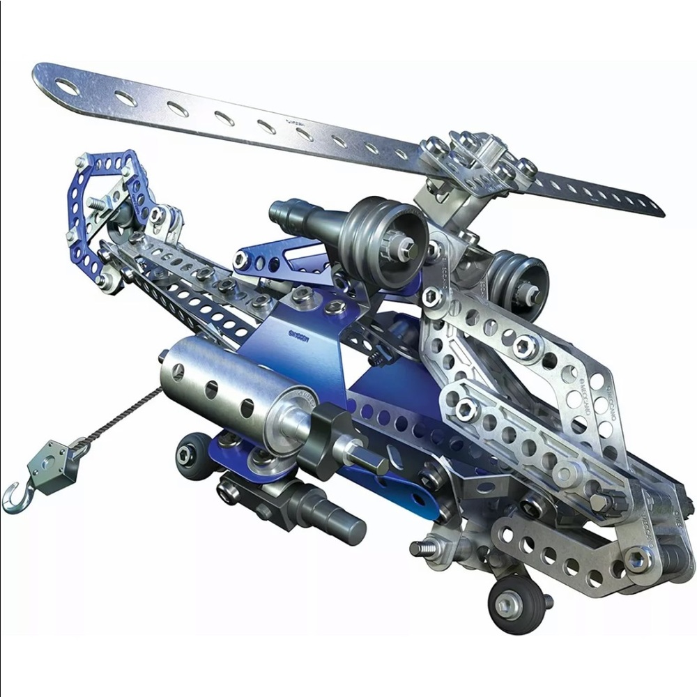 Spin Master Meccano Tactical Copter Model Building Set, 374 Pieces